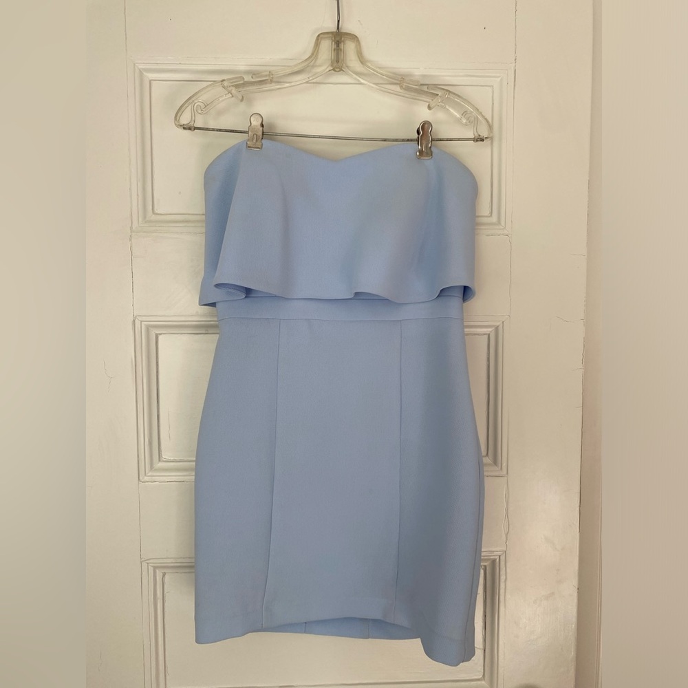 Baby Blue Strapless Dress